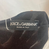 Dolce & Gabbana Black Cotton & Viscose Mix Long Belted Cardigan M
