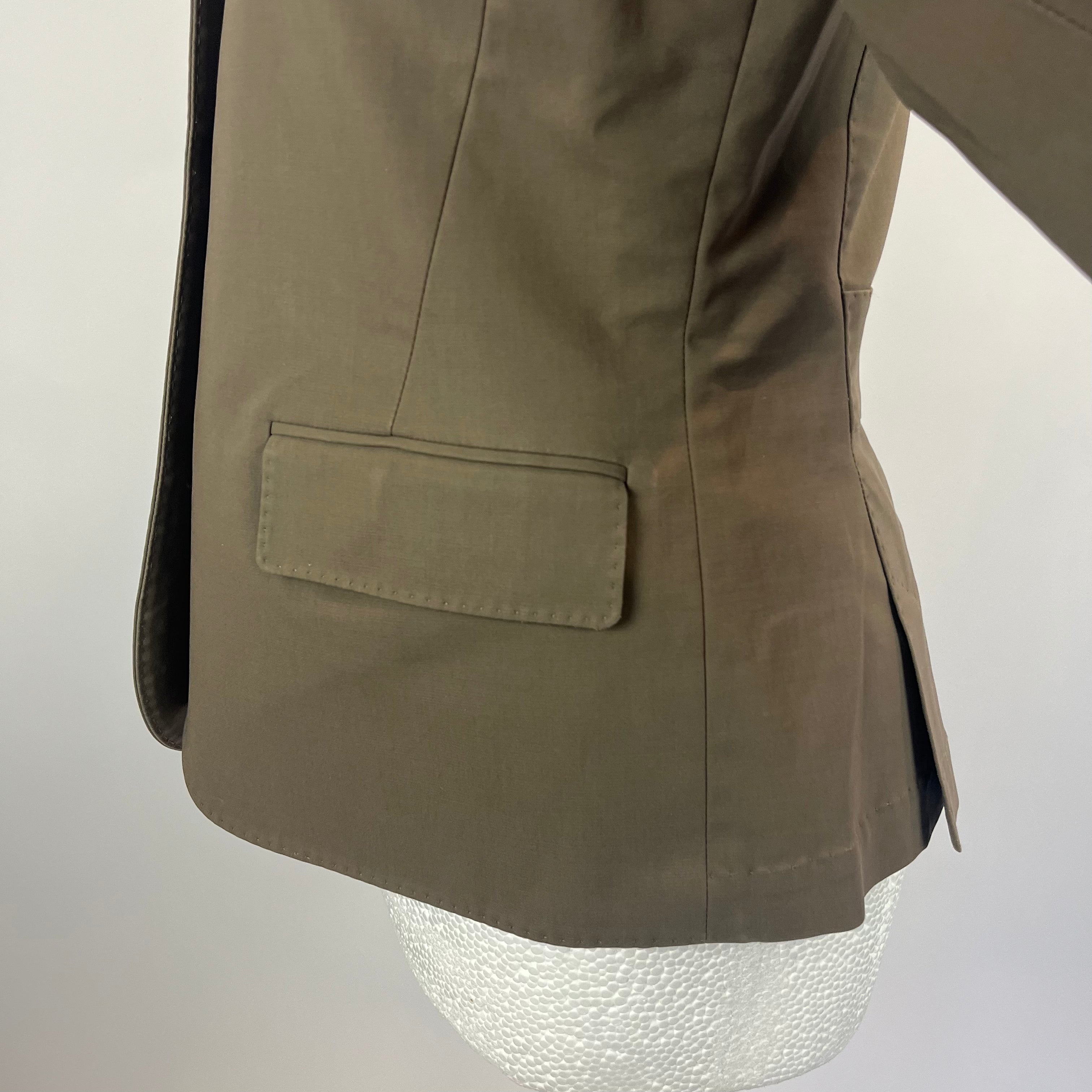Loro Piana Olive Stretch Cotton Jacket S