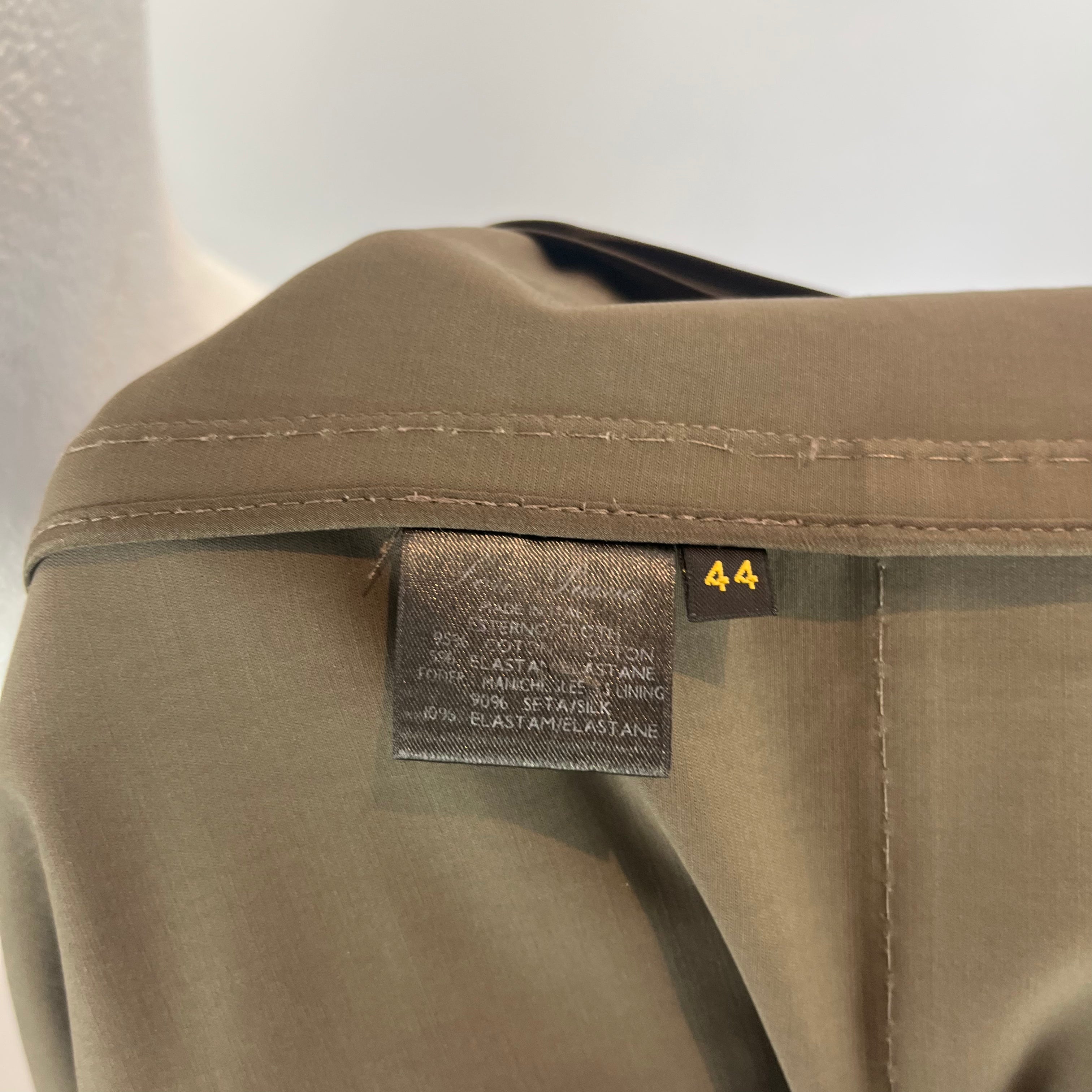 Loro Piana Olive Stretch Cotton Jacket S