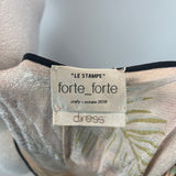 Forte Forte Peach & Green Fern Pint Silk Maxi Dress XS/S/M/L