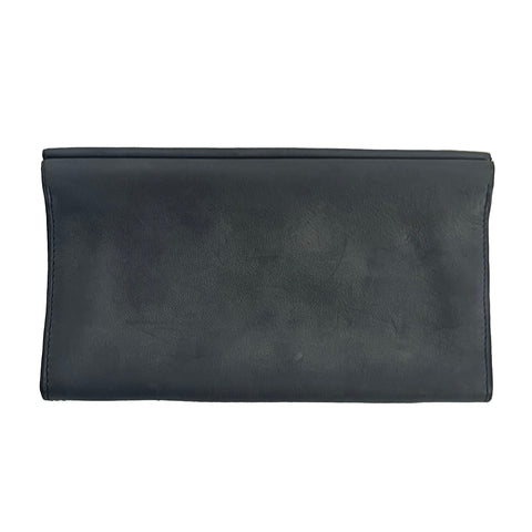 Isaac Reina £653 Grey Vintaged Leather Clutch Bag