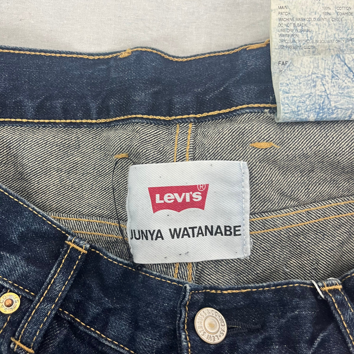 Junya Watanabe x Levis Brand New £425 Blue Whiskered Jeans L