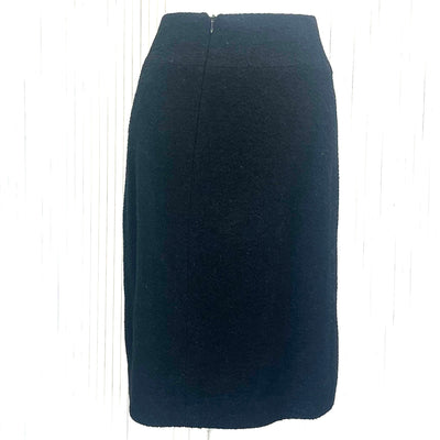 Chanel Classic Black Boucle Wool Pencil Skirt XXS