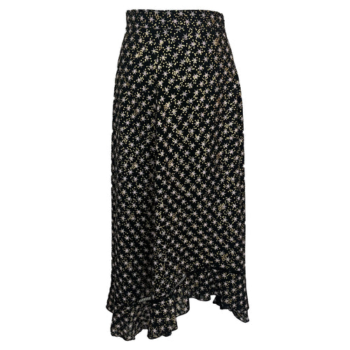 Stine Goya Black Star Print Skirt XS