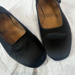 Le Monde Beryl £395 Black Silk Maryjane Flats 41