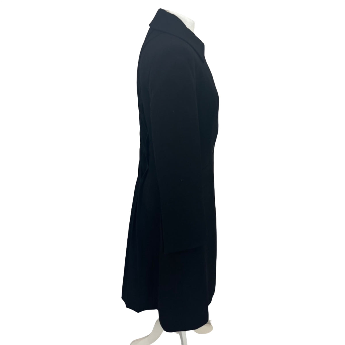 Alberta Ferretti £930 Black Wool Mix Maxi Coat S