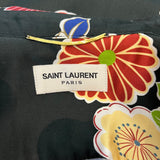 Saint Laurent Floral Snake Print Shirt Dress XS/S