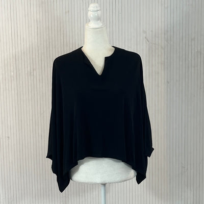 The Row Black Knit Crepe Crop Superwide Top S/M/L/Xl/XXL