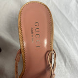 Gucci Brand New Nude Python Skinny Strap Sandals 37