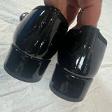 Repetto Brand New £310 Black Patent Elia Babies Maryjane Heels 37.5