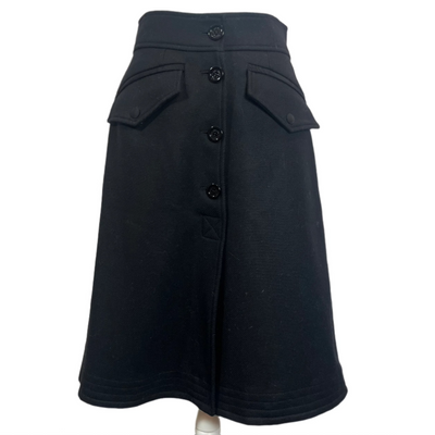 Moncler Brand New £650 Black Gonna A Line Skirt M