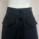 Moncler Brand New £650 Black Gonna A Line Skirt M