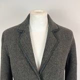 Loro Piana Black & Grey Knit Cashmere Jacket S