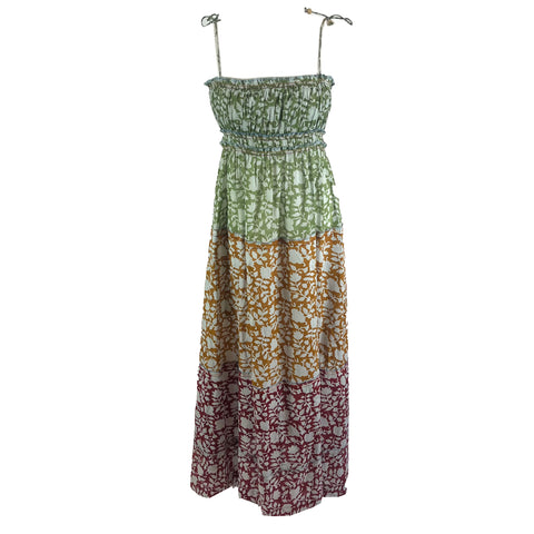 Hannah Indian Cotton Print Maxi Dress XS/S/M/L