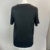 Forte Forte Brand New Black Silky Textured Tee Top XS