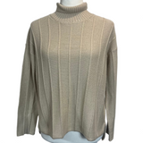 Max Mara Deep Cream Virgin Wool Turtleneck Sweater XS/S/M