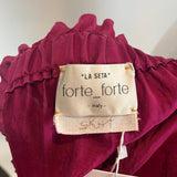Forte Forte Fuchsia Silk Pull-On Maxi Skirt XS