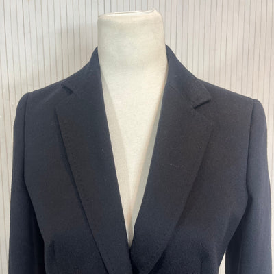 Max Mara £1000 Navy Camelhair Blazer XS