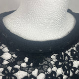 Isabel Marant Etoile Black Floral Lace Midi Shift Dress XS