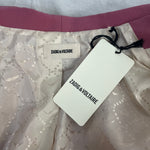 Zadig & Voltaire £465 Pink Verdun Crepe Jacket M