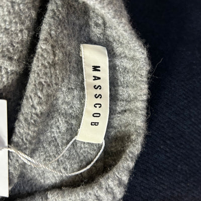 Masscob Mid Grey Wool & Cashmere Knit Sweater S