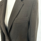 Joseph Deep Chocolate Ribbed Wool Jacket XS