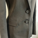 Joseph Deep Chocolate Ribbed Wool Jacket XS