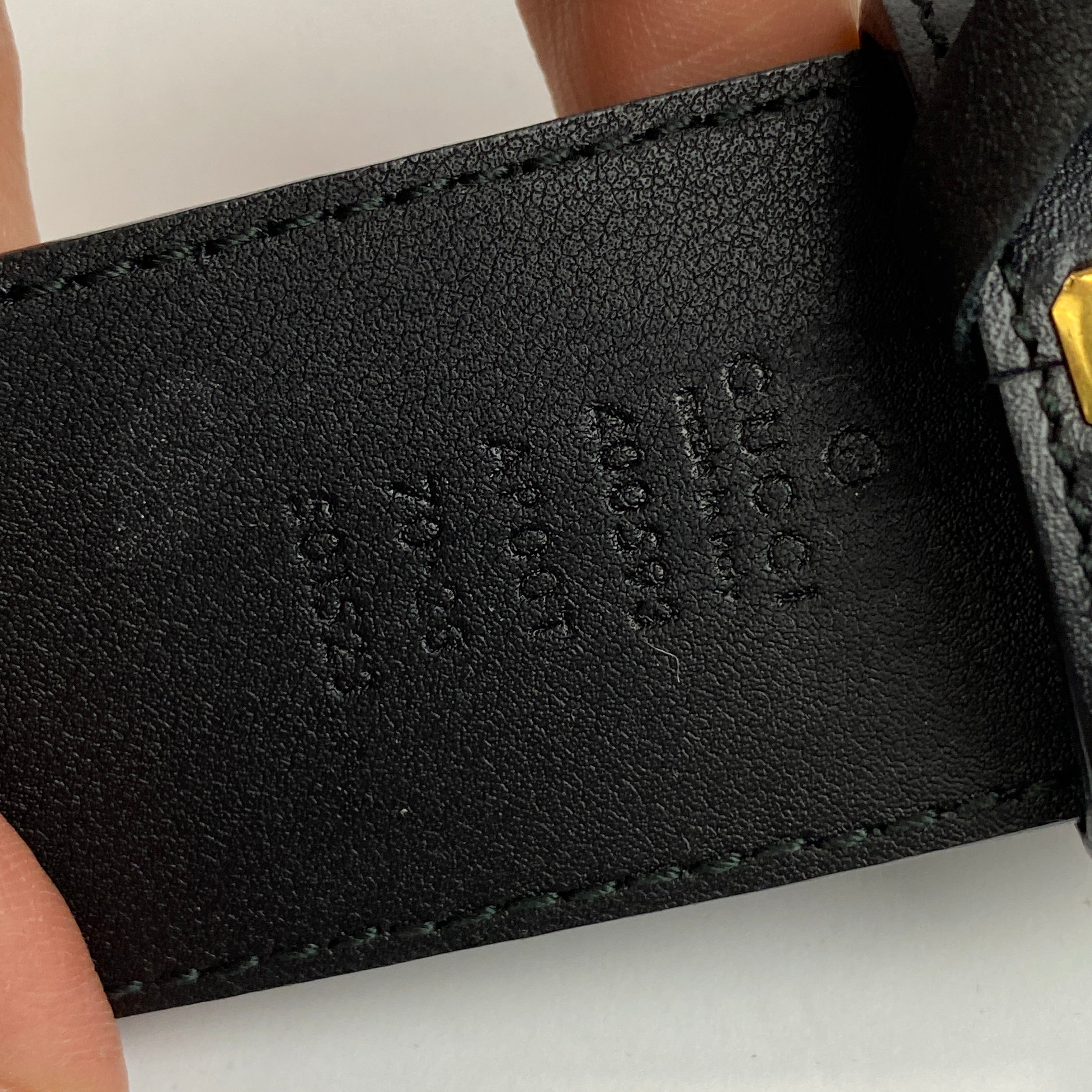 Gucci £430 Black Leather GG Marmont Belt XS