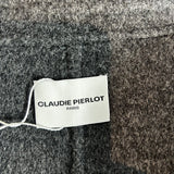 Claudie Pierlot Brand New £590 Charcoal Wool Blend Coat S