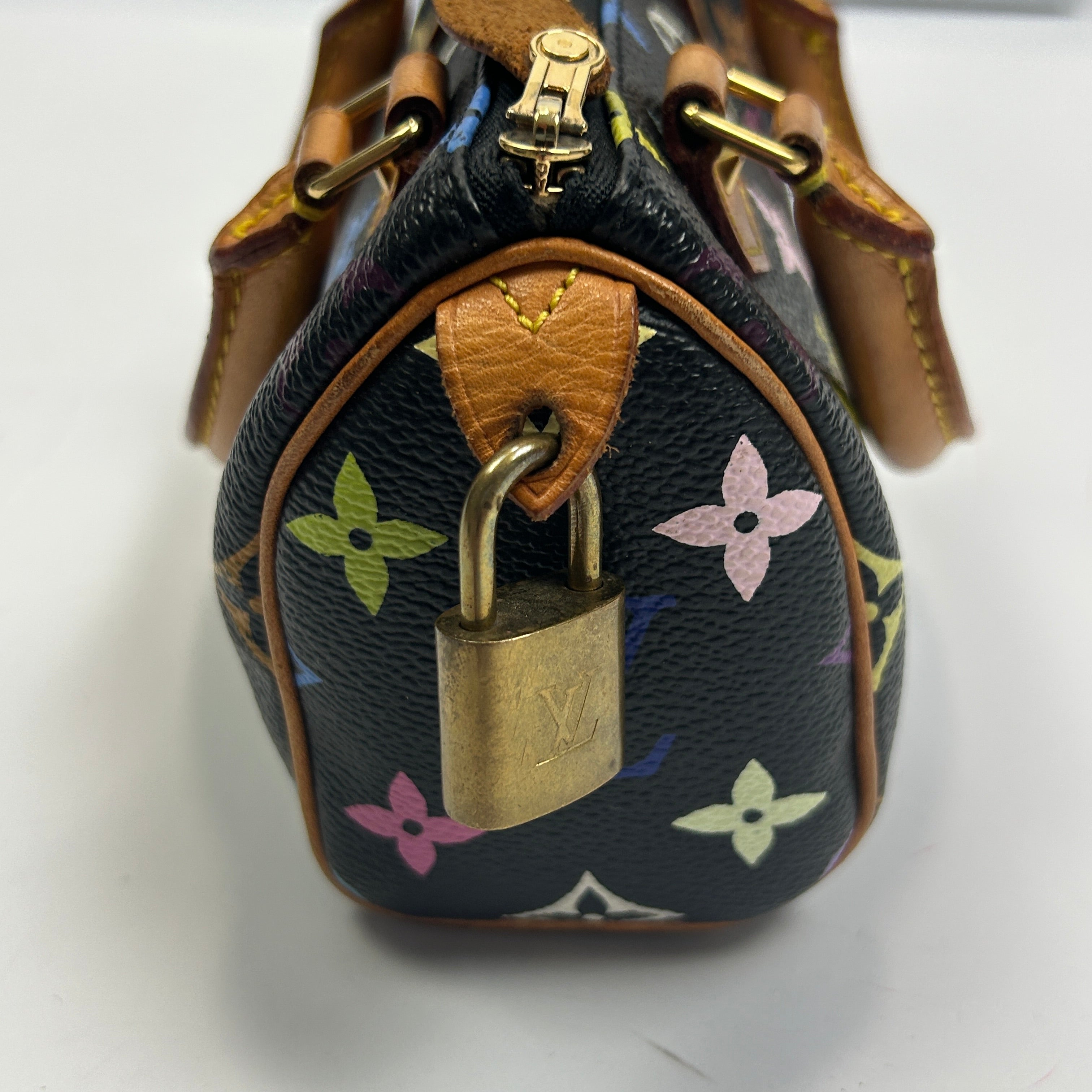 Louis Vuitton Multicolore Black Murakami Mini Speedy Bag