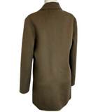 Joseph £855 Cocoa Double Faced Cashmere Mix Cadyn Coat XXS/XS