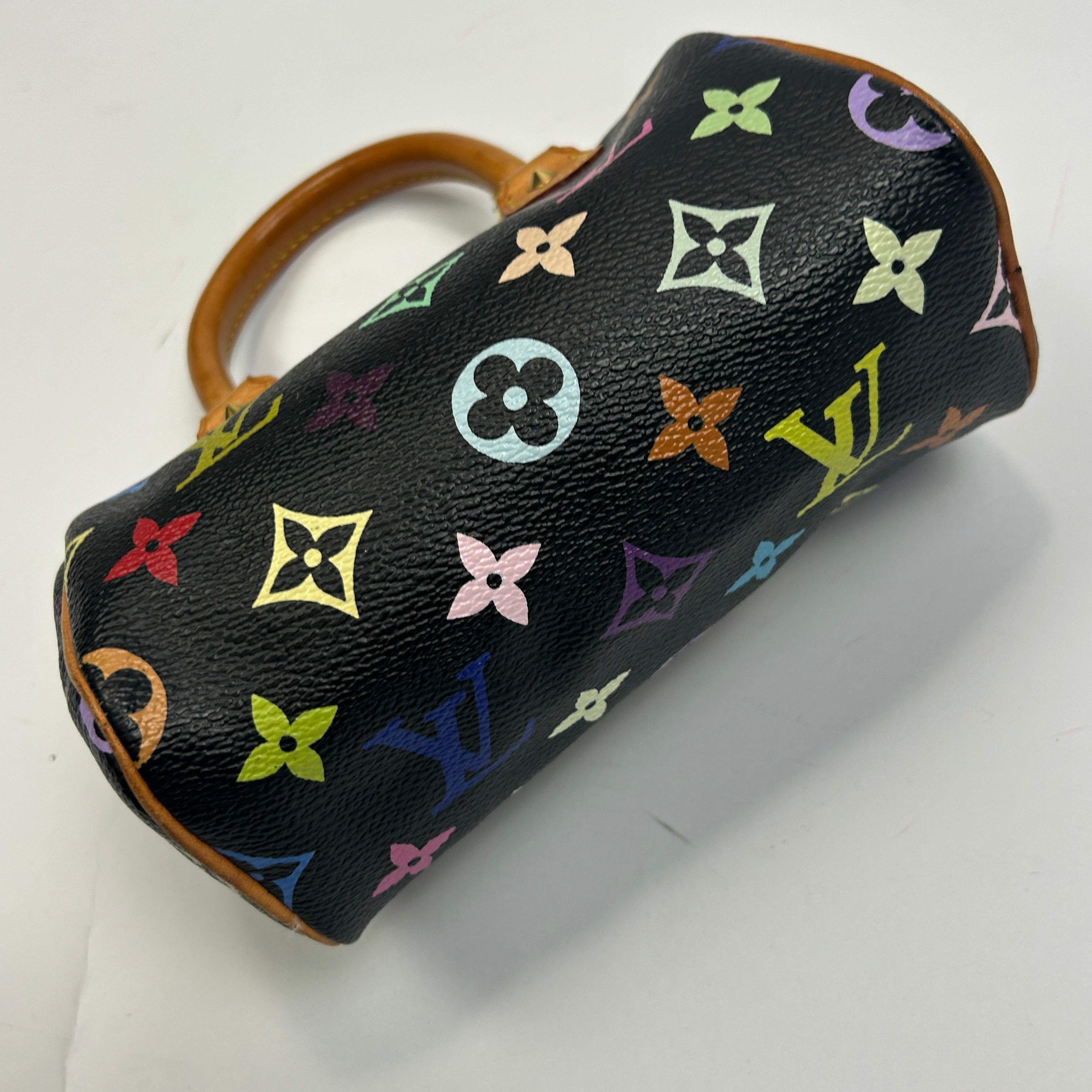 Louis Vuitton Multicolore Black Murakami Mini Speedy Bag