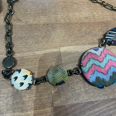 Missoni Multi Coloured Button Necklace