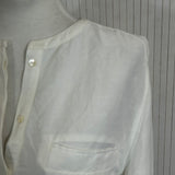 Toteme £360 Ecru Half Button Linen Shirt XS/S/M/L/XL