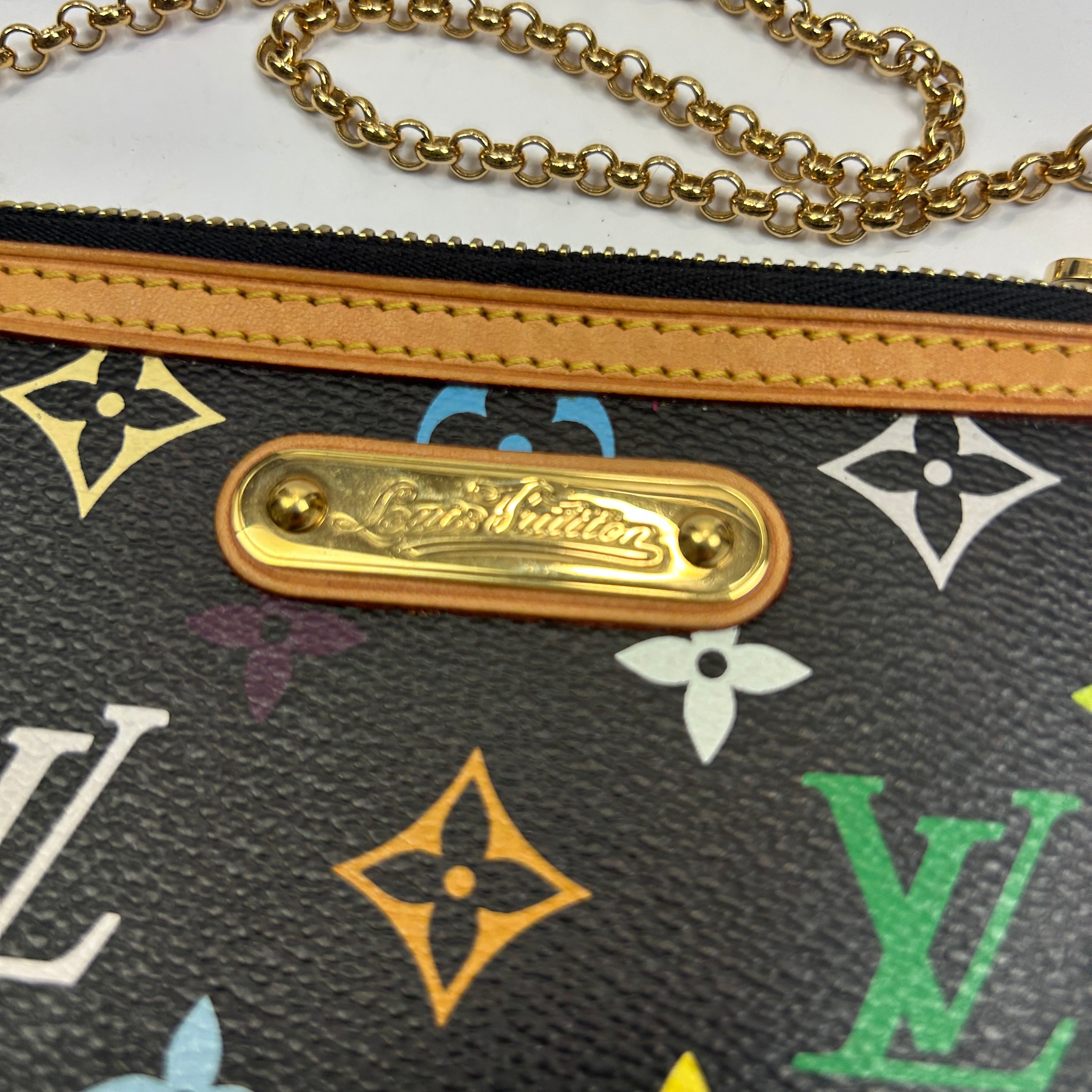Louis Vuitton Multicolore Black Murakami MM Milla Pochette