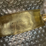 Bottega Veneta £1700 Gold Bubbles Leather Small Pouch Bag