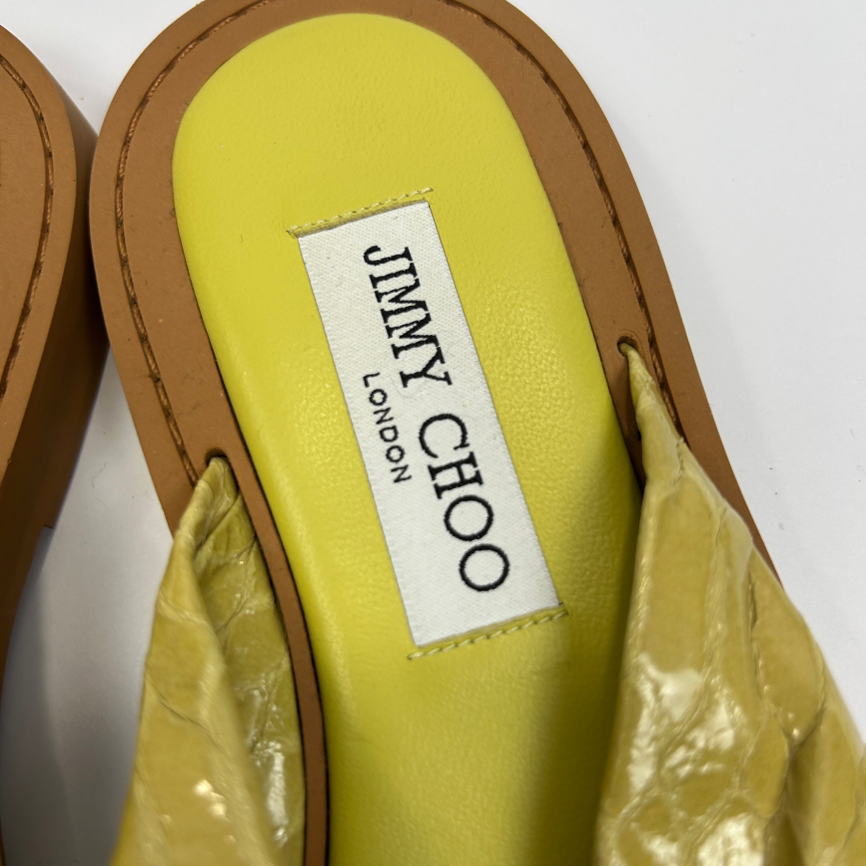 Jimmy Choo £370 Tropica Gel Snake Slides 39