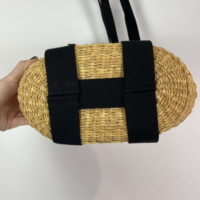 Muun Brand New Small Lined Wicker Basket Bag