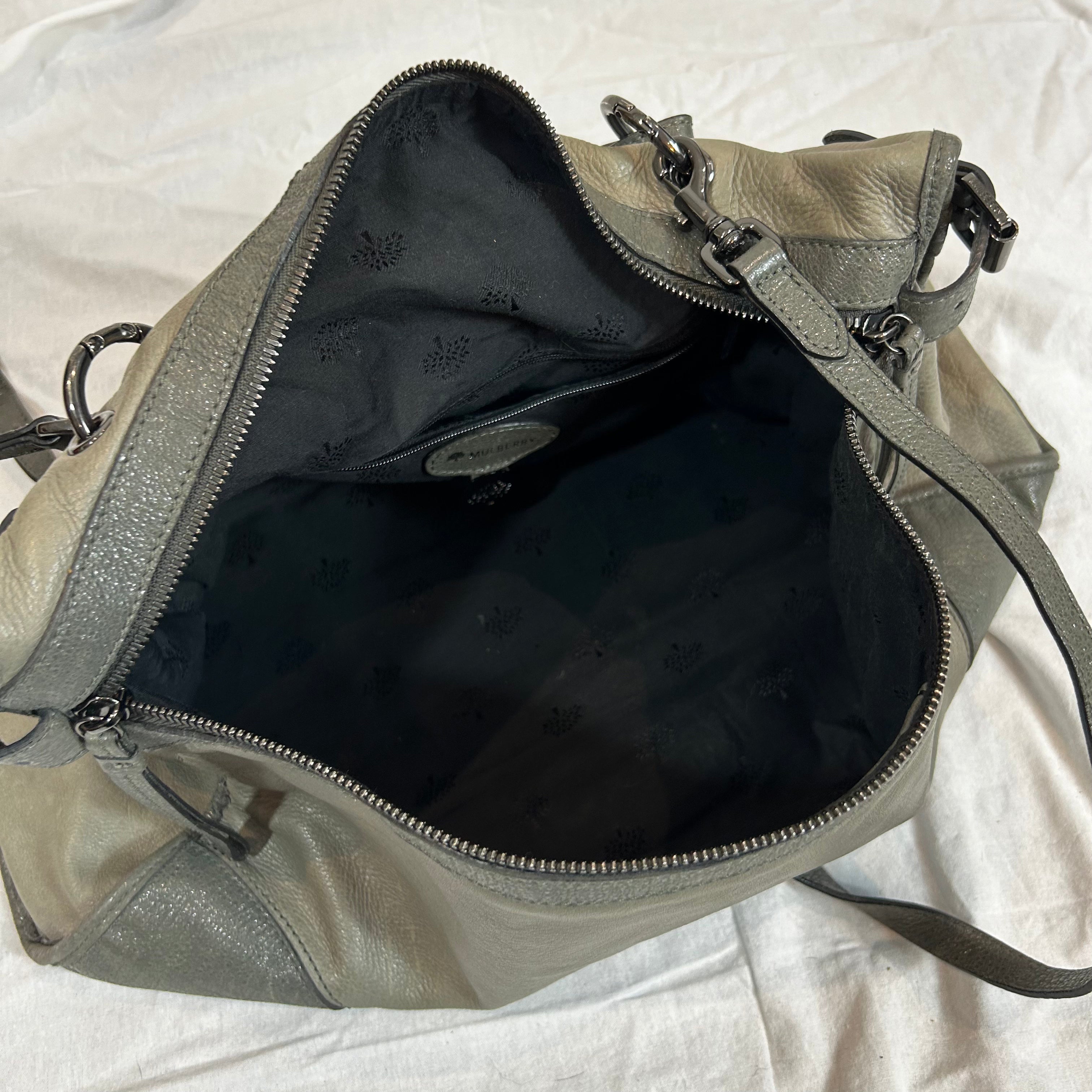 Mulberry Two Tone Grey Large Taylor Bag