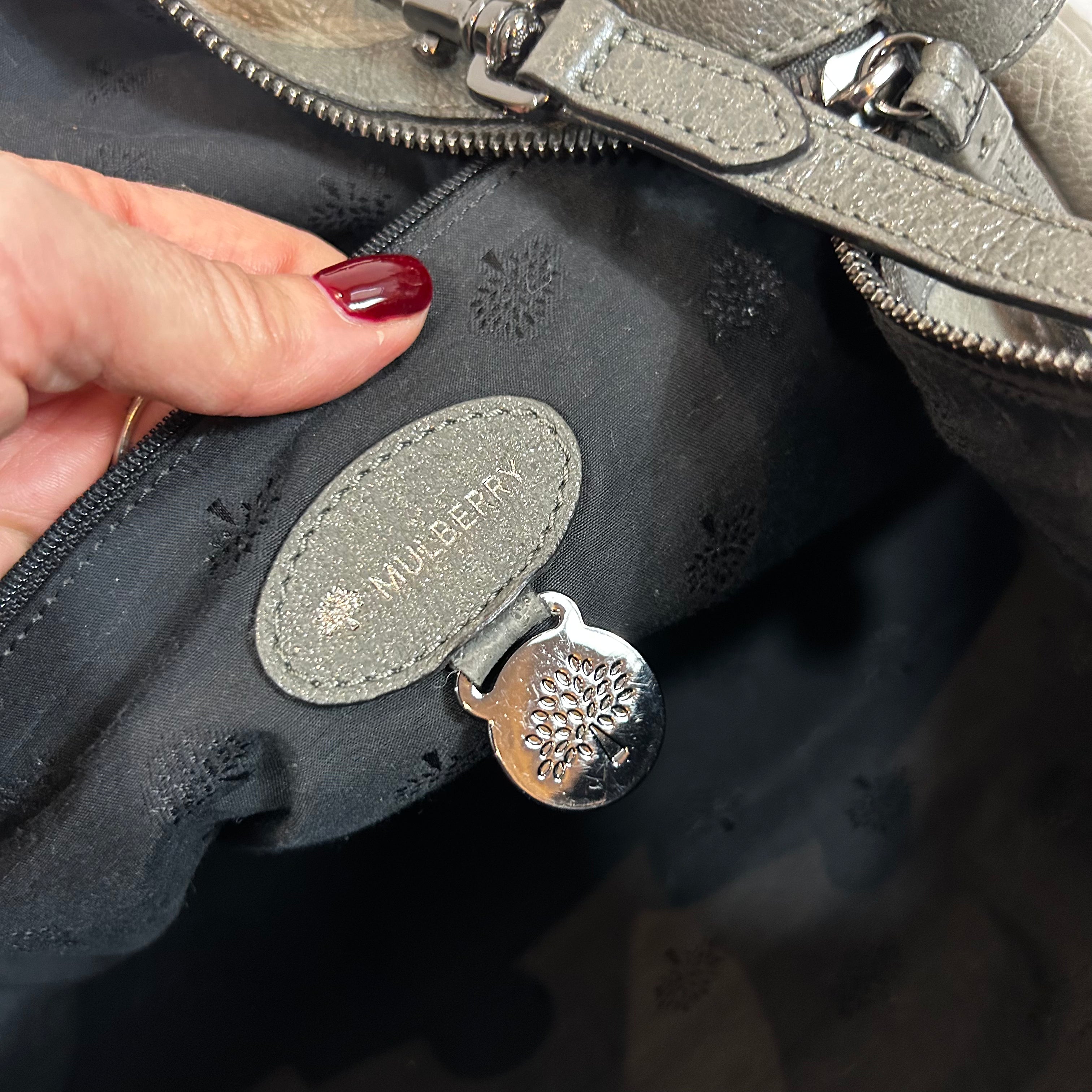 Mulberry Two Tone Grey Large Taylor Bag