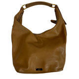 Gucci Vintage Camel Leather Small Hobo Bag