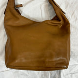 Gucci Vintage Camel Leather Small Hobo Bag