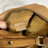 Gucci Vintage Camel Leather Small Hobo Bag