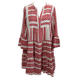 Devotion Twins_£240 Red & White Jacquard Sundress_M