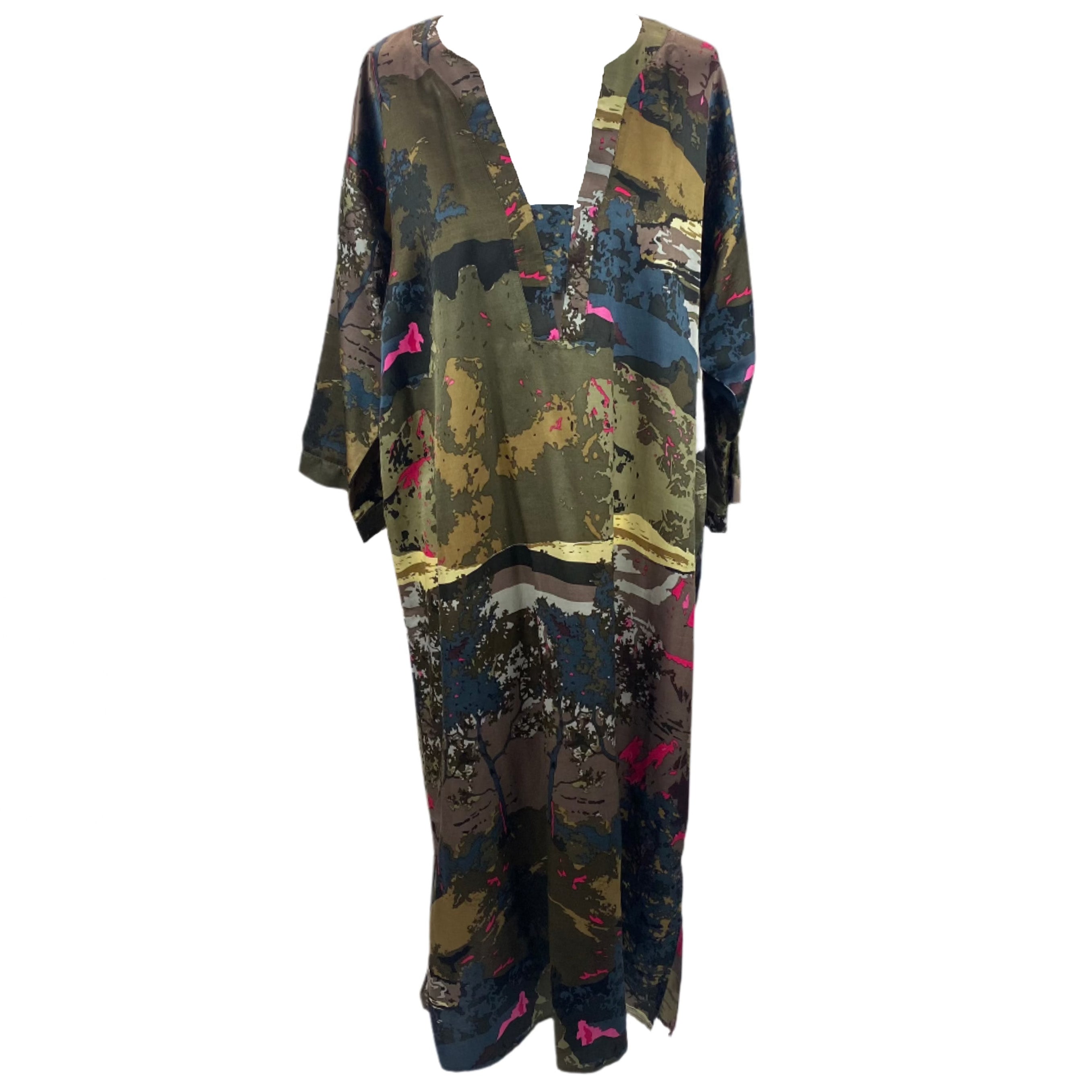 Lise Charmel £236 Landscape Print Satin Tunic Dress L/XL