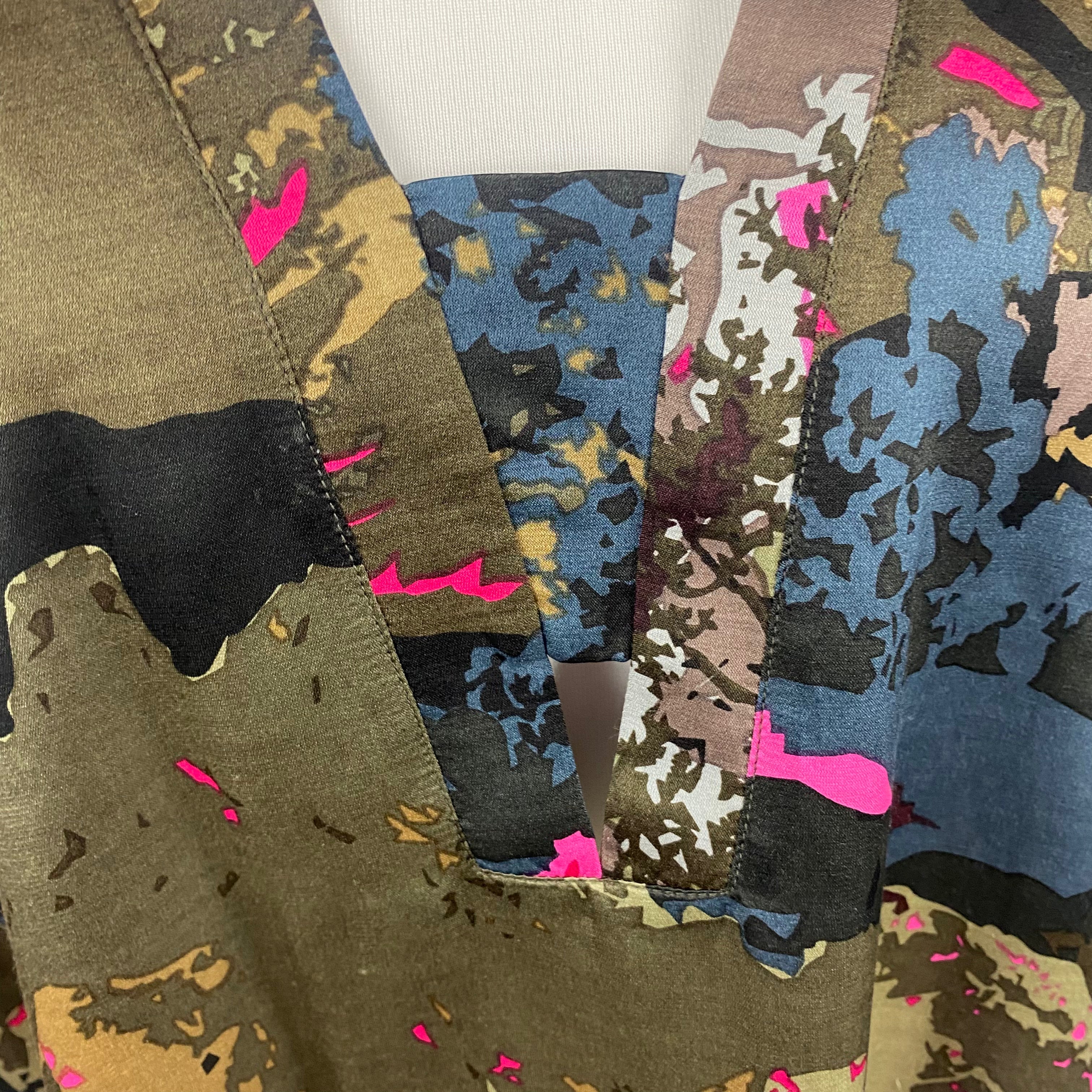 Lise Charmel £236 Landscape Print Satin Tunic Dress L/XL