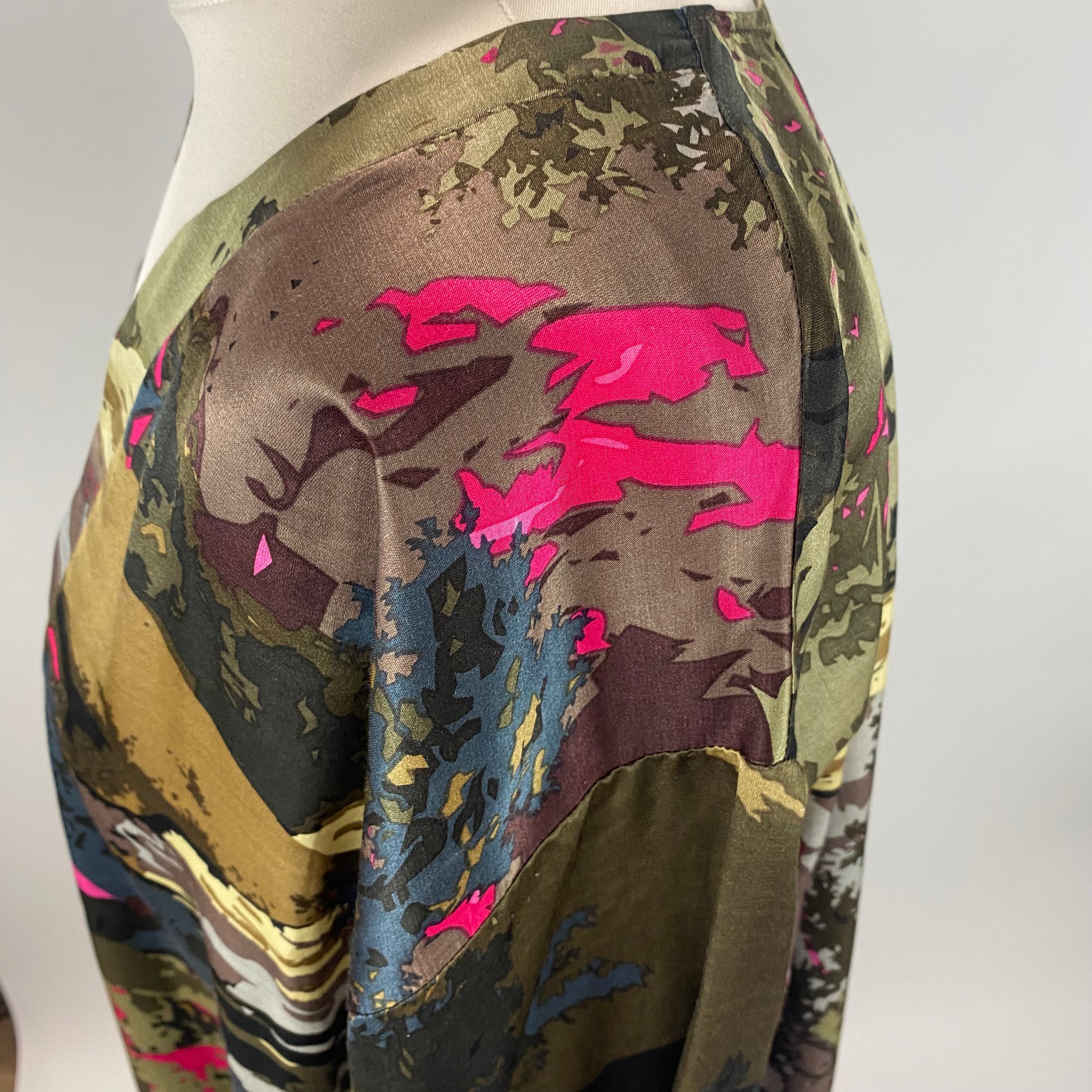 Lise Charmel £236 Landscape Print Satin Tunic Dress L/XL