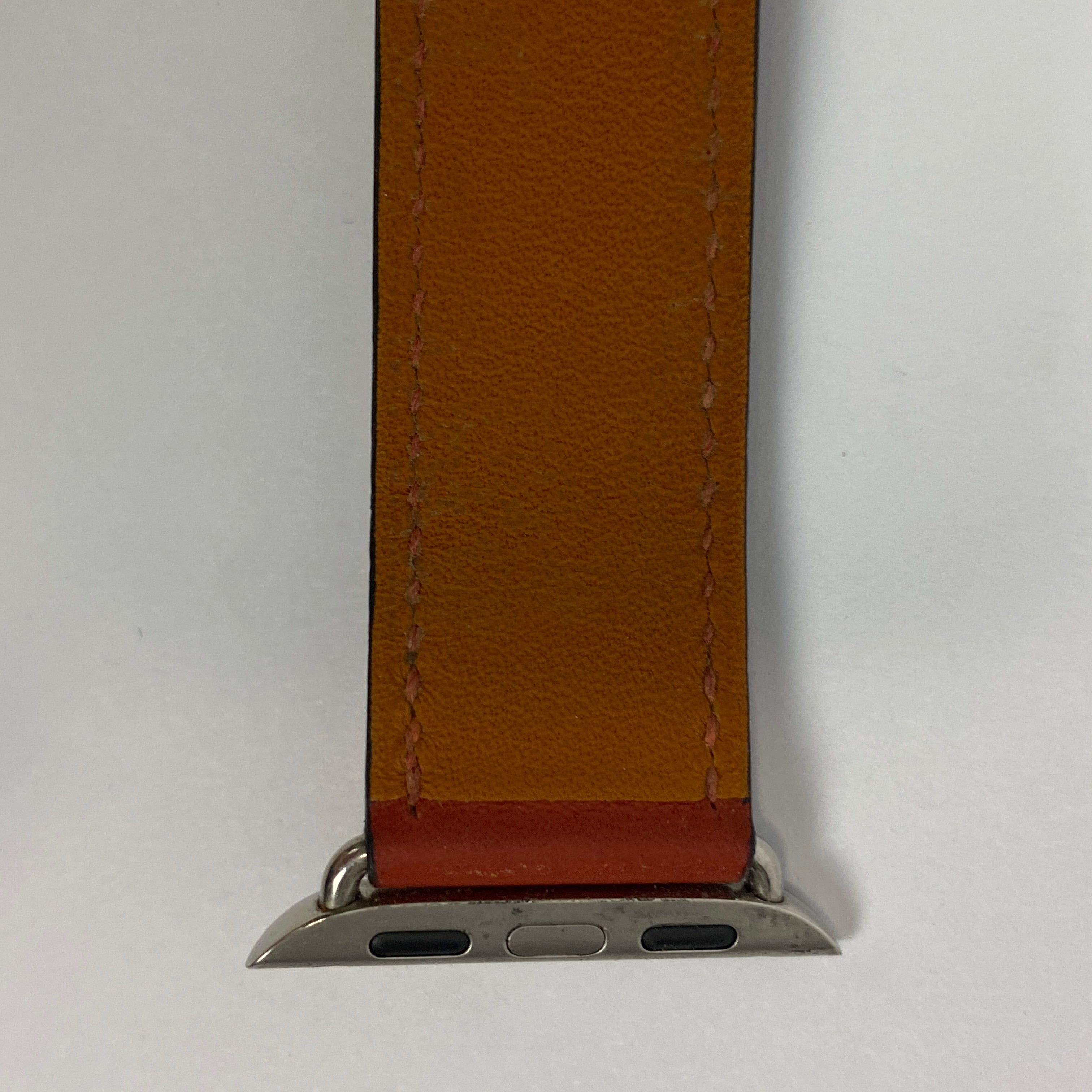 Hermès x Apple Double Tour Tri Colour Leather Watch Strap 42mm
