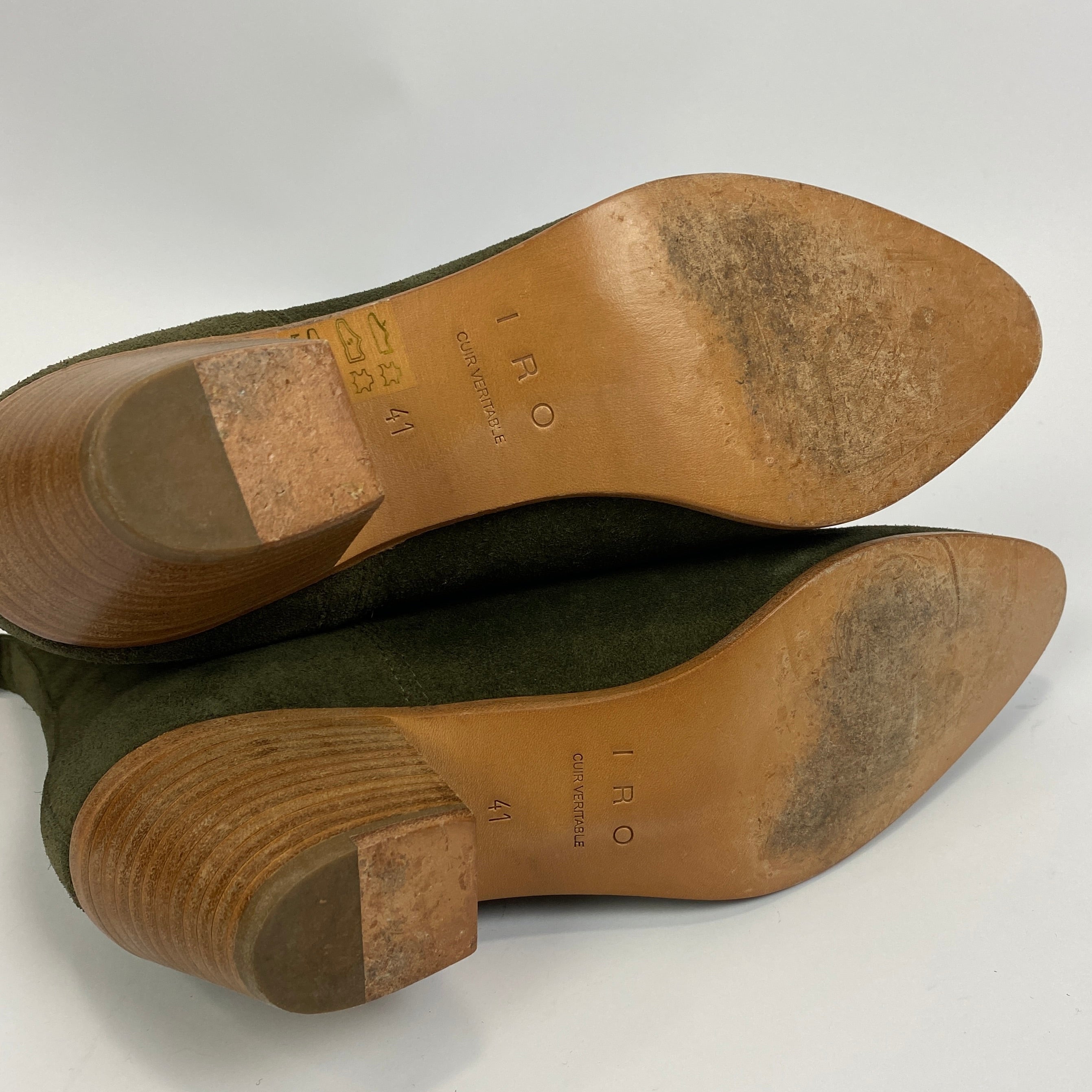 IRO Olive Suede Yvette Ankle Boots 41