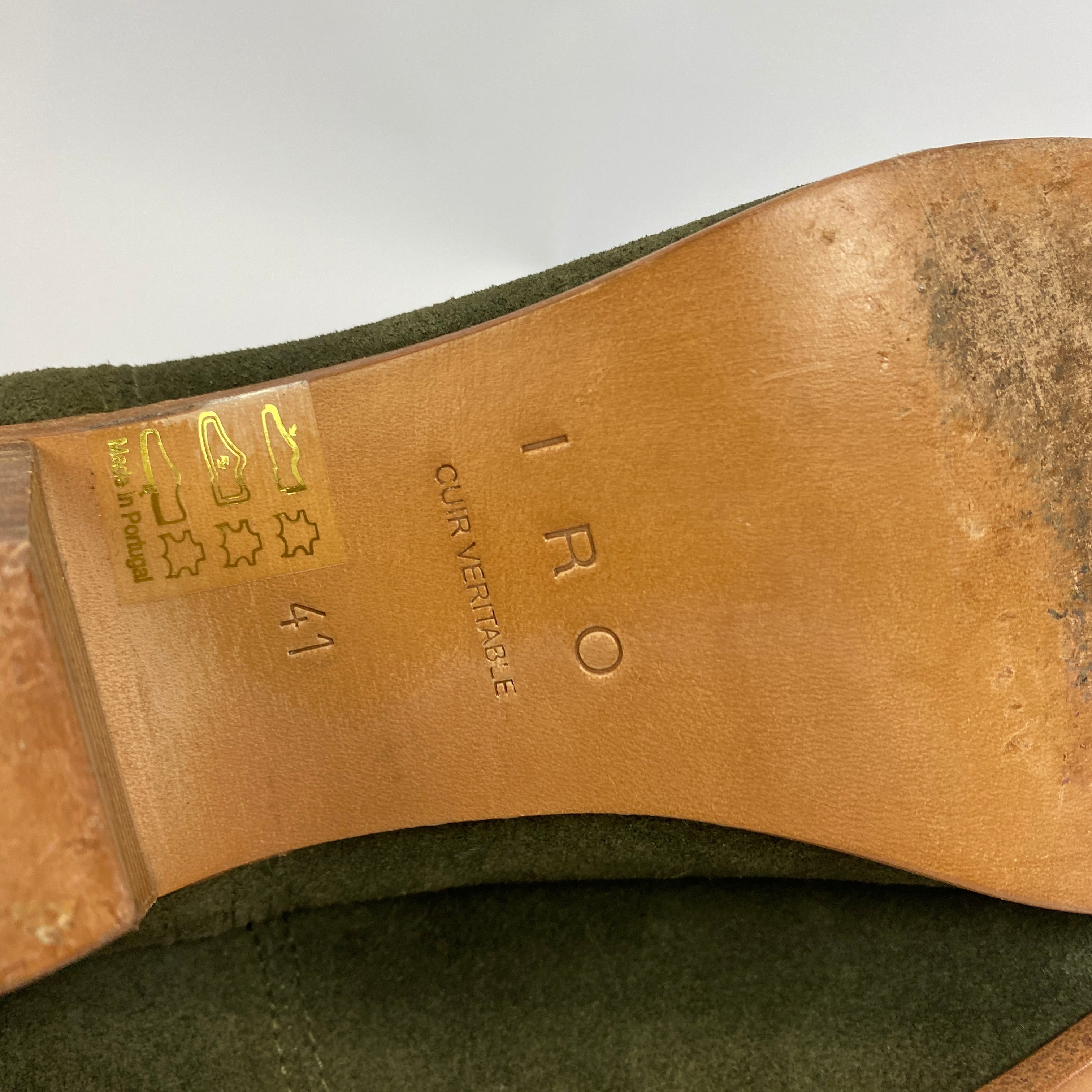 IRO Olive Suede Yvette Ankle Boots 41